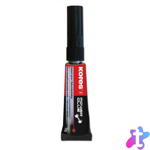 Pillanatragasztó, 3 g, KORES "Power Glue"