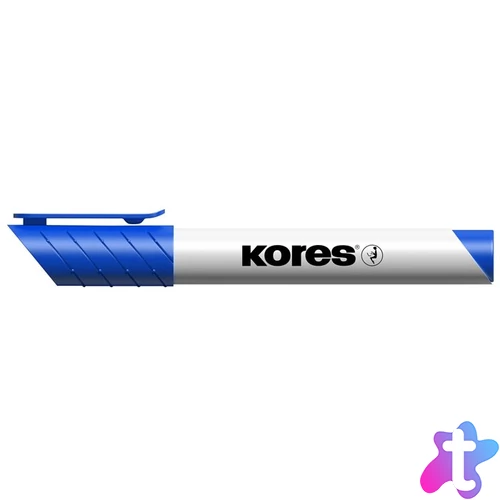 Tábla- és flipchart marker, 3 mm, kúpos, KORES "K-Marker XW1", kék