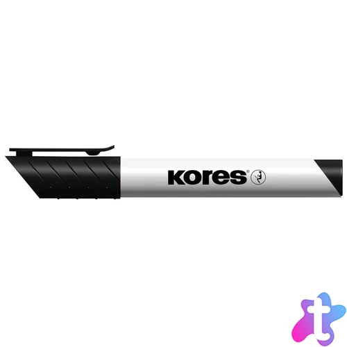 Tábla- és flipchart marker, 3 mm, kúpos, KORES "K-Marker XW1", fekete