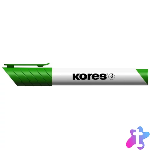 Tábla- és flipchart marker, 3 mm, kúpos, KORES "K-Marker XW1", zöld