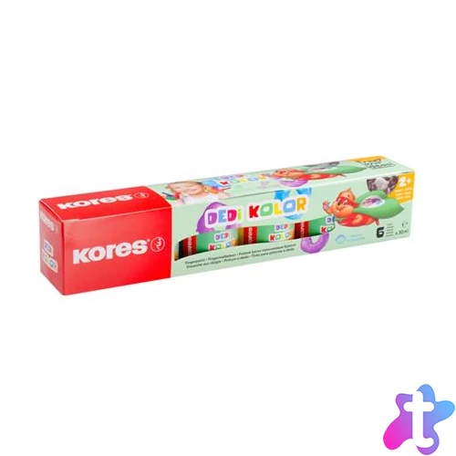 Ujjfesték, KORES "Dedi Kolor", 6 féle szín