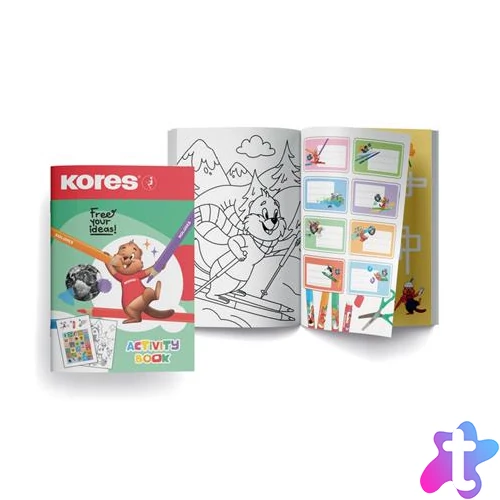 Foglalkoztató füzet, gyerekeknek, A5, KORES "Kastor"