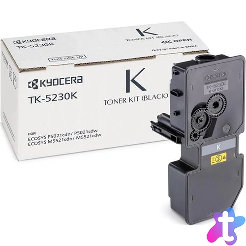 TK5230 Lézertoner M5521CDN, 5521CDW, P5021CDN, 5021CDW nyomtatókhoz, KYOCERA, fekete, 2,6k