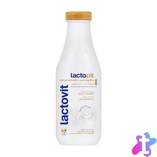 Tusfürdő, 600 ml, LACTOVIT "Lactooil", száraz bőrre