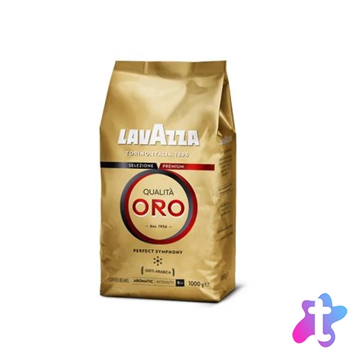 Kávé, pörkölt, szemes, 1000 g, LAVAZZA "Qualita Oro"