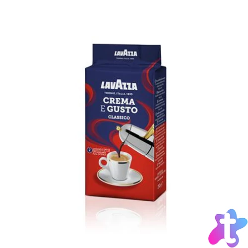 Kávé, pörkölt, őrölt, 250 g, LAVAZZA "Crema e Gusto"