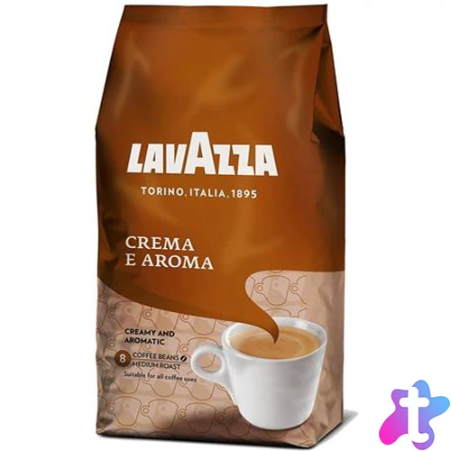 Kávé, pörkölt, szemes, 1000 g, LAVAZZA "Crema e Aroma"