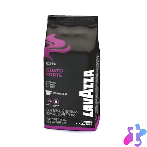 Kávé, pörkölt, szemes, 1000 g, LAVAZZA "Gusto Forte"