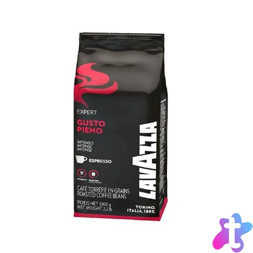 Kávé, pörkölt, szemes, 1000 g, LAVAZZA "Gusto Pieno"