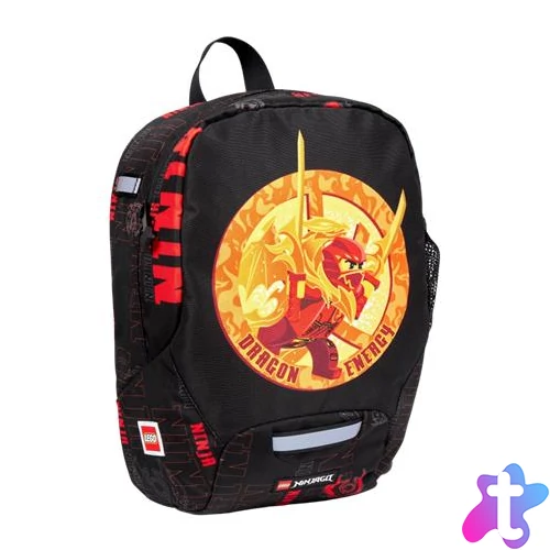 Hátizsák, ovis, LEGO "Ninjago Dragon Energy", fekete-mintás