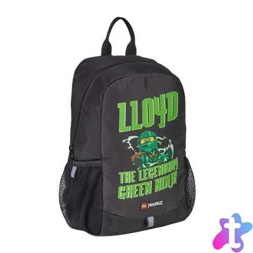 Hátizsák, közepes, LEGO "Ninjago Lloyd", fekete-mintás