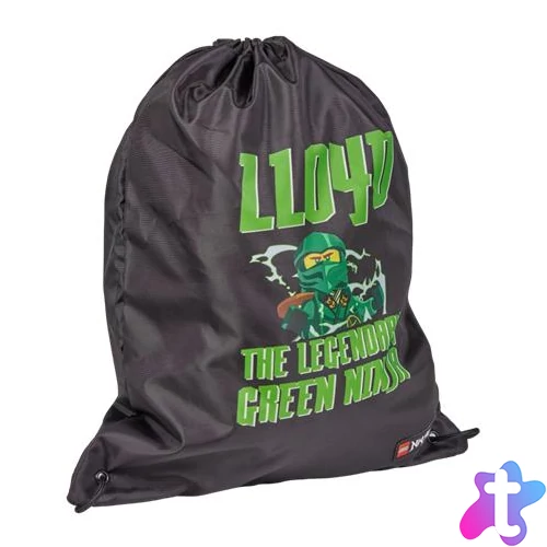 Tornazsák, LEGO "Ninjago Lloyd", fekete-mintás