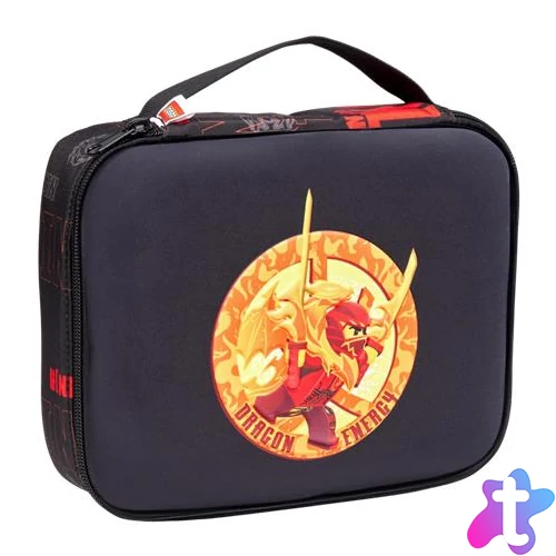 Uzsonnás táska, LEGO "Ninjago Dragon Energy", fekete-mintás