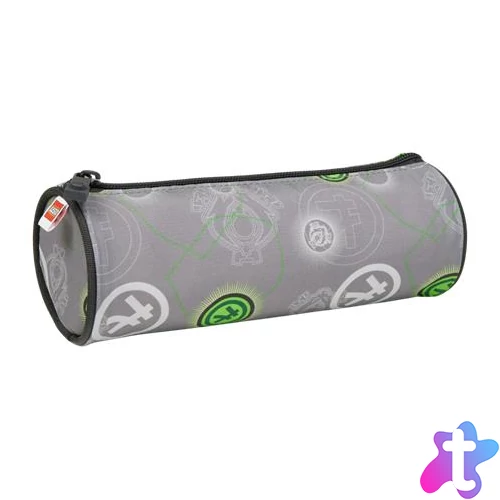 Tolltartó, henger alakú, cipzáras, LEGO "Ninjago Elemental Master of Energy", szürke-mintás