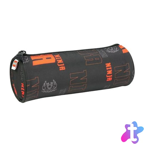 Tolltartó, henger alakú, cipzáras, LEGO "Ninjago Dragon Energy", fekete-mintás