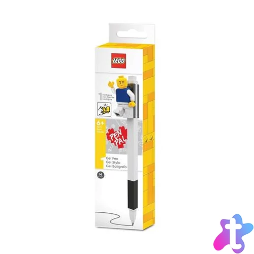 Zseléstoll, 0,7 mm, kupakos, mini figurával, LEGO, fekete