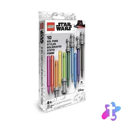 Zseléstoll készlet, 0,7 mm, fénykard, LEGO "Star Wars", 10 különböző szín