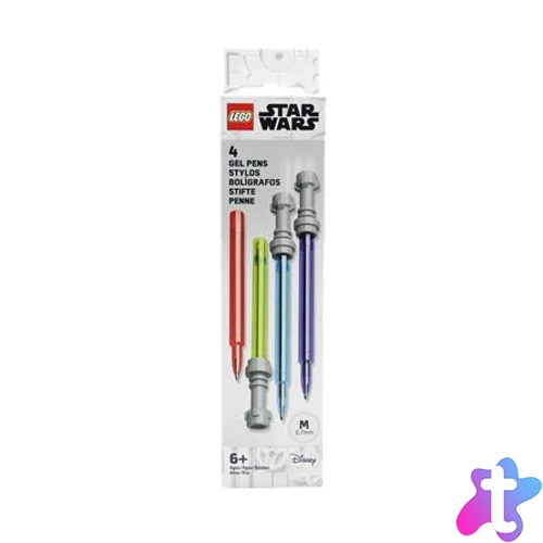 Zseléstoll készlet, 0,7 mm, fénykard, LEGO "Star Wars", 4 különböző szín