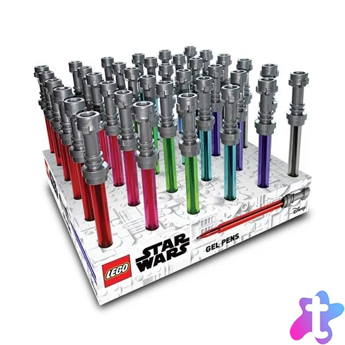 Zseléstoll display, 0,7 mm, fénykard, LEGO "Star Wars", 6 különböző szín