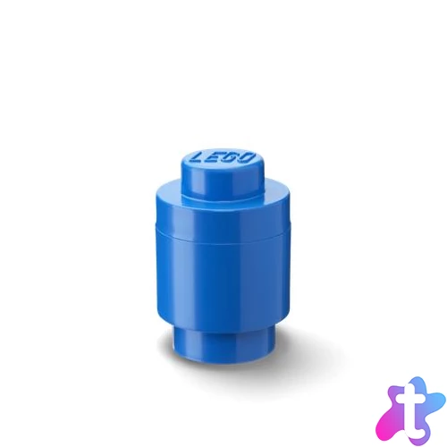 Tárolódoboz, henger, LEGO, kék