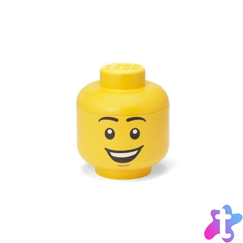 Tárolódoboz, fej, kicsi, LEGO, Happy Boy