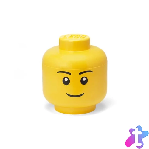 Tárolódoboz, fej, nagy, LEGO, Boy