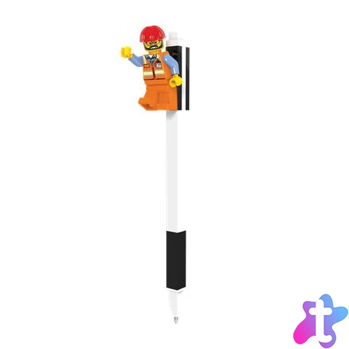 Zseléstoll, 0,7 mm, kupakos, mini figurával, LEGO, fekete