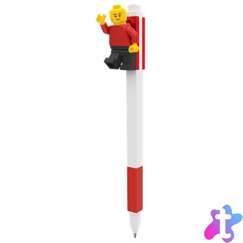 Zseléstoll, 0,7 mm, kupakos, mini figurával, LEGO, piros