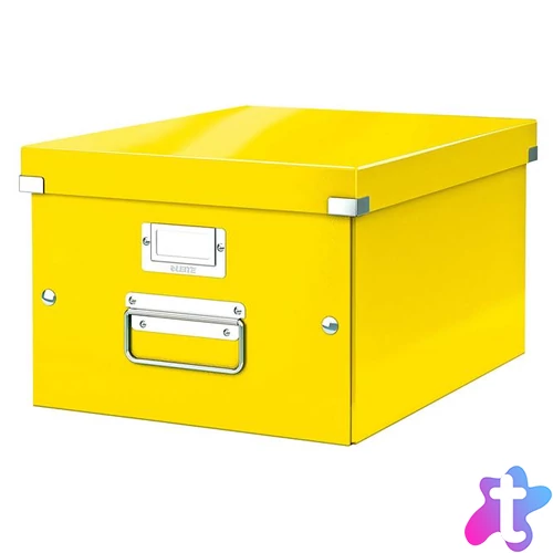 Doboz, A4 méret, LEITZ "Click&Store", sárga