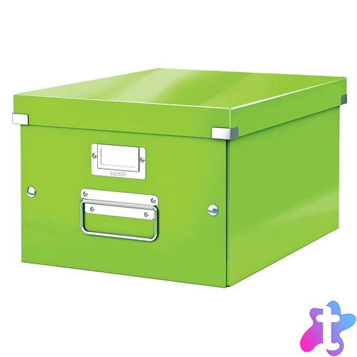 Doboz, A4 méret, LEITZ "Click&Store", zöld