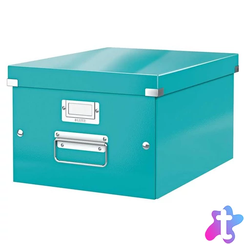 Doboz, A4 méret, LEITZ "Click&Store", jégkék