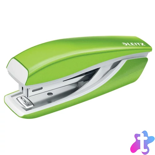 Tűzőgép, mini, No. 10, 10 lap, fém, LEITZ"Nexxt Wow", zöld