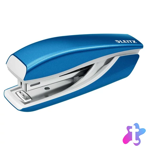 Tűzőgép, mini, No. 10, 10 lap, fém, LEITZ "Nexxt Wow", kék