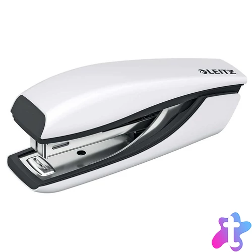 Tűzőgép, mini, No. 10, 10 lap, fém, LEITZ "Nexxt Wow", fehér