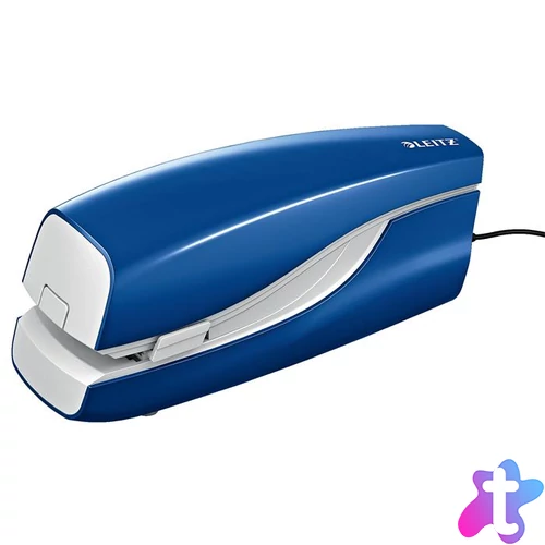 Tűzőgép, elektromos, 24/6, 20 lap, LEITZ "Nexxt 5533", kék