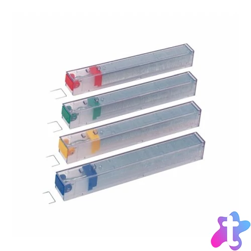 Tűzőkapocs patron, LEITZ "K8", sárga