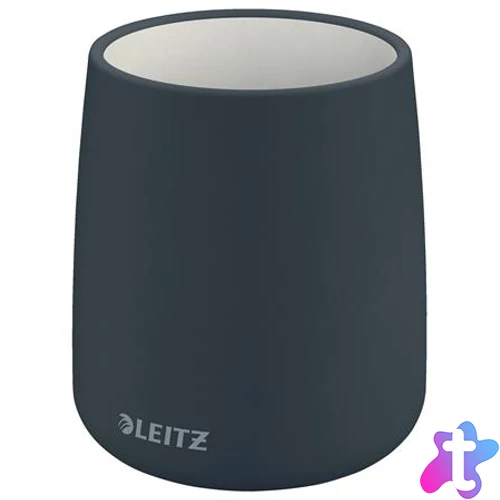 Írószertartó, kerámia, LEITZ "Cosy", bársonyszürke