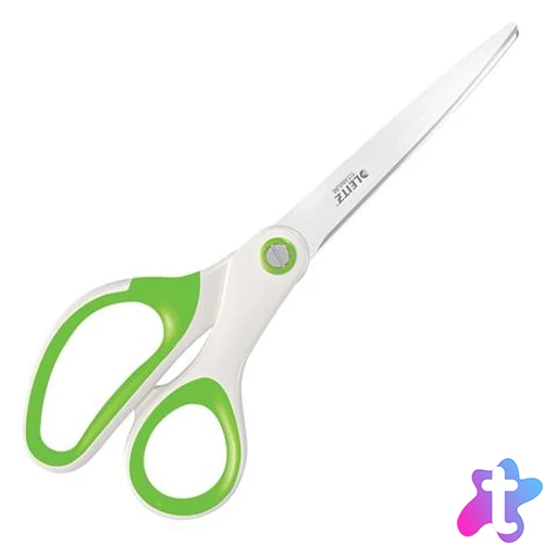 Olló, irodai, 20,5 cm, LEITZ "Wow Titán", zöld