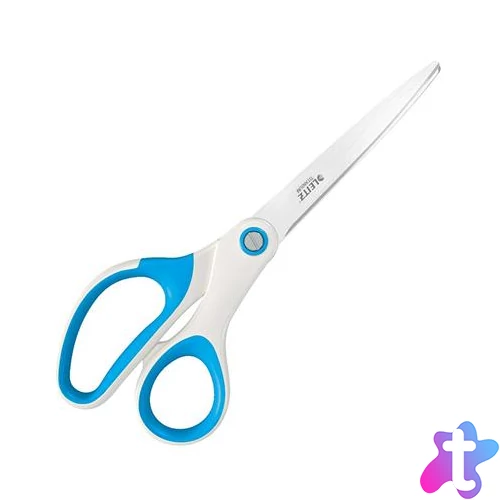 Olló, irodai, 20,5 cm, LEITZ "Wow Titán", kék