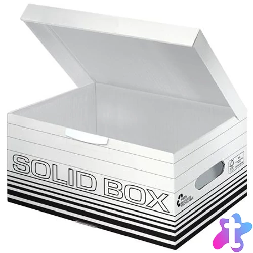 Archiválódoboz, S méret, LEITZ "Solid", fehér