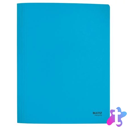 Gyorsfűző, A4, karton, LEITZ "Recycle", kék