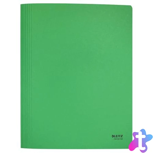 Gyorsfűző, A4, karton, LEITZ "Recycle", zöld