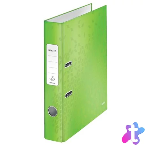 Iratrendező, 52 mm, A4, karton, LEITZ "180 Wow", zöld