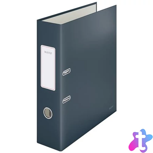 Iratrendező, 80 mm, A4, karton, 180°, LEITZ "Cosy Soft Touch", bársonyszürke