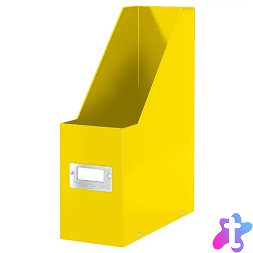 Iratpapucs, PP/karton, 95 mm, LEITZ "Click&Store", sárga