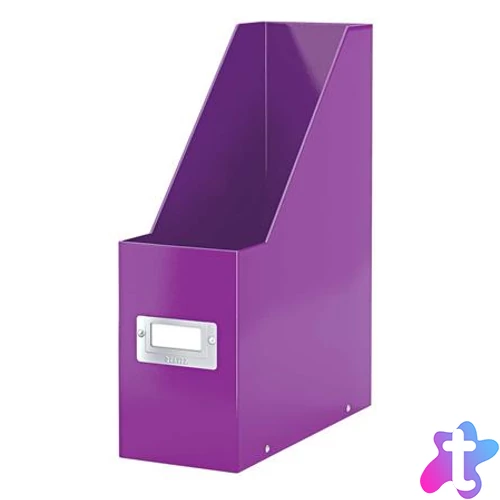 Iratpapucs, PP/karton, 95 mm, LEITZ "Click&Store", lila