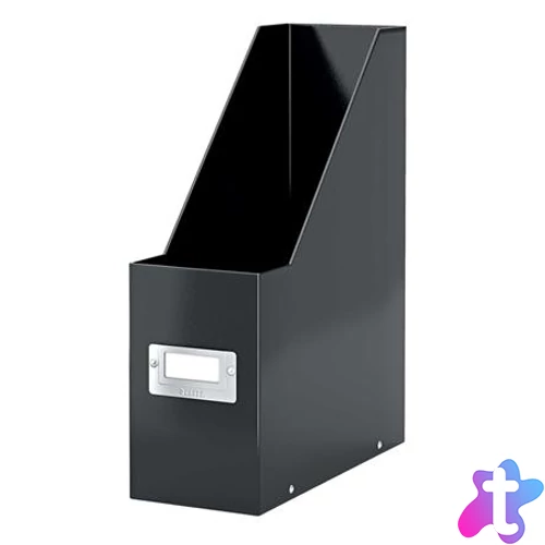 Iratpapucs, PP/karton, 95 mm, LEITZ "Click&Store", fekete