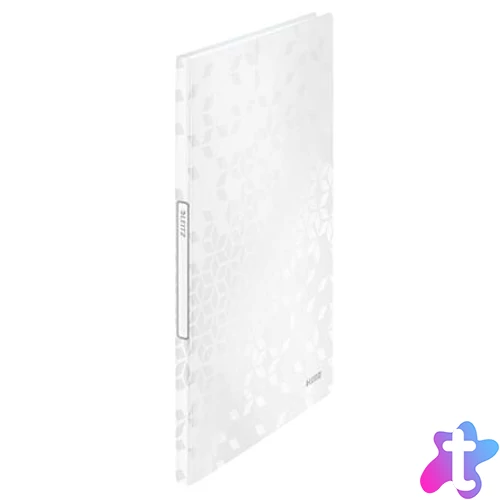 Bemutatómappa, 20 zsebes, A4, LEITZ "Wow", fehér