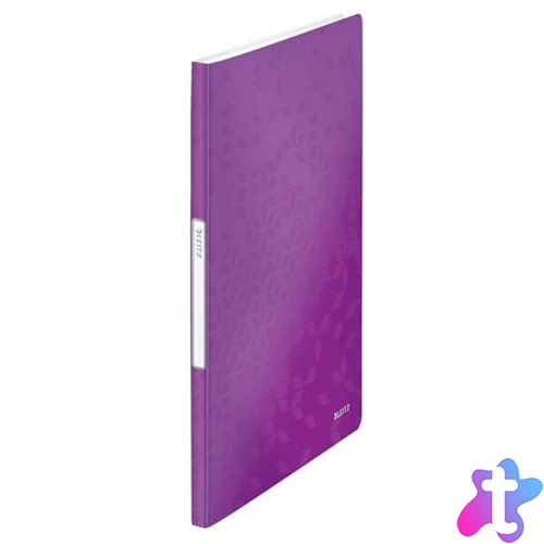 Bemutatómappa, 20 zsebes, A4, LEITZ "Wow", lila