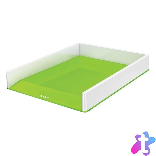 Irattálca, műanyag, kettős színhatású, LEITZ "Wow", zöld